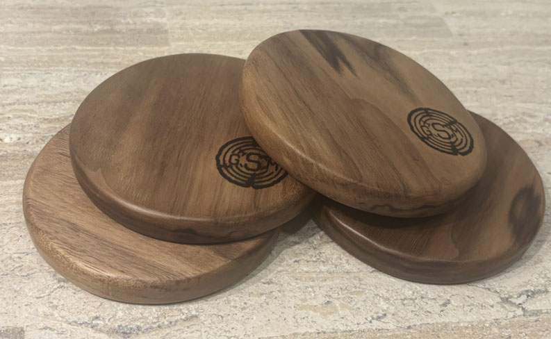 Walnut Serving Rounds